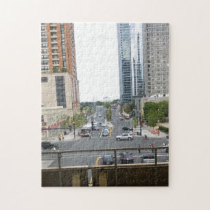 Het centrum van Chicago puzzle Legpuzzel