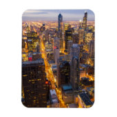 Het centrum van Chicago skyline bij schemering Magneet (Verticaal)