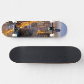 Het centrum van Chicago skyline bij schemering Skateboard (Horizontaal)