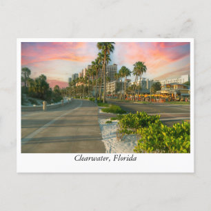 Het centrum van Clearwater: Florida's Coastal Gem Briefkaart