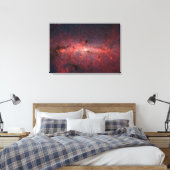 Het centrum van de Melkweg Canvas Afdruk (Insitu (Slaapkamer))