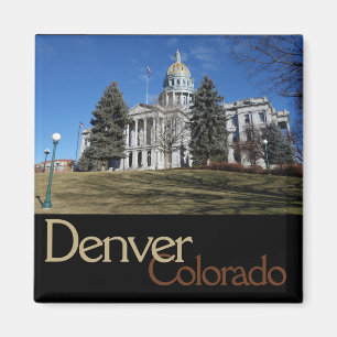 Het centrum van Denver, Colorado Capitol Building Magneet