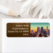 Het centrum van Los Angeles -  Afbeelding Etiket (Insitu)