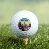 Het centrum van Los Angeles - Afbeelding Golfballen (Insitu Shirt)