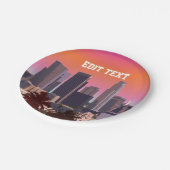 Het centrum van Los Angeles - Afbeelding Papieren Bordje (Gekanteld)