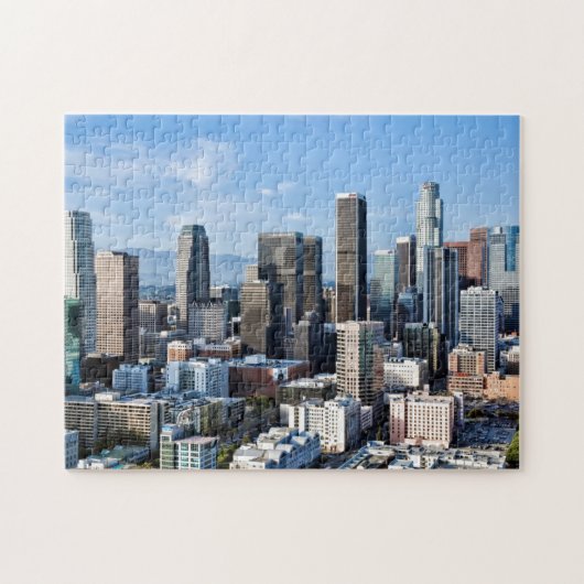 Het centrum van Los Angeles Daylight Legpuzzel (Horizontaal)