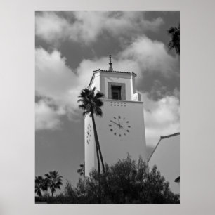 Het centrum van Los Angeles Poster