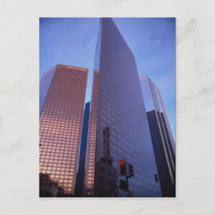 Het centrum van Los Angeles skyline, Californië, V Briefkaart