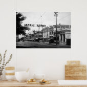 Het centrum van Palo Alto in Poster 1914 (Keuken)