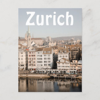 Het centrum van Zurich van de Aesthetische Aesthes Briefkaart