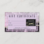 Het Certificaat van de Gift van de Herenkapper van (Achterkant)