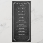 Het Chalkboard Hot Air Ballon Wedding Collectie Programma (Achterkant)