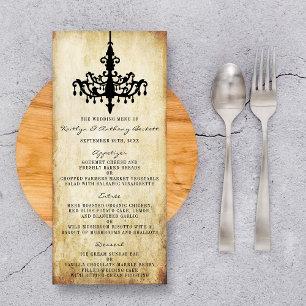 Het  Chandelier Wedding Collectie Menu