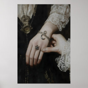 Het Charm Armband Donkere Academische Wereld Muurk Poster