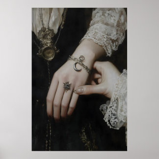 Het Charm Armband Donkere Academische Wereld Muurk Poster