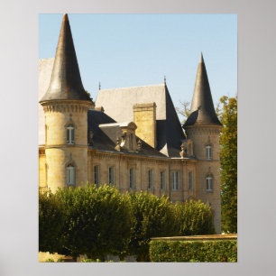 Het Chateau Baron Pichon Longueville in Poster