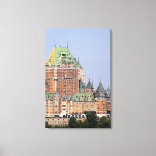 Het Chateau Frontenac in Quebec City, Canada. Canvas Afdruk