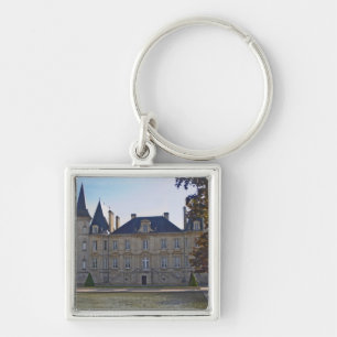 Het Chateau Pichon Longueville Baron en vijver Sleutelhanger