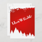 Het Cherokee Vrolijke Briefkaart van Kerstmis (Voorkant / Achterkant)