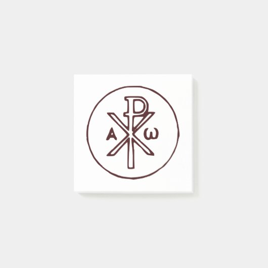 Het Chi-Rho Christogram symbool  Post-it® Notes (Voorkant)