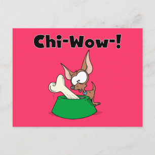 Het chi-Wow van Chihuhua T-shirts en Giften Briefkaart
