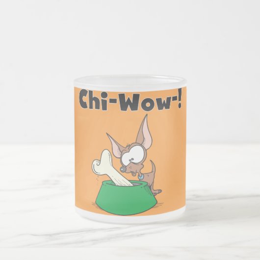 Het chi-Wow van Chihuhua T-shirts en Giften Matglas Koffiemok (Center)