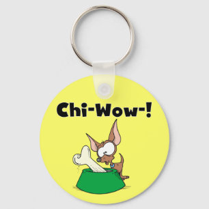 Het chi-Wow van Chihuhua T-shirts en Giften Sleutelhanger