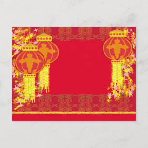 Het Chinese Briefkaart van het Nieuwjaar