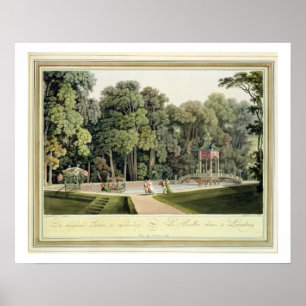 Het Chinese paviljoen in de tuinen van Laxenburg,  Poster