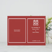 Het Chinese Weddenprogramma van het Dubbele Geluk (Staand voorkant)