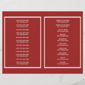 Het Chinese Weddenprogramma van het Dubbele Geluk (Achterkant)