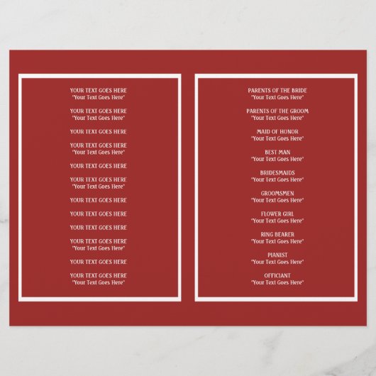 Het Chinese Weddenprogramma van het Dubbele Geluk (Achterkant)