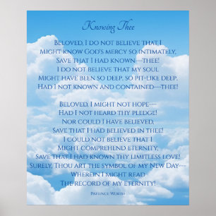 Het Christelijke gedicht kennen Poster