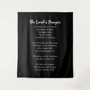 Het Christelijke geloof van de Lord's Prayer Wandkleed
