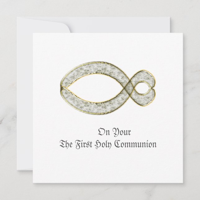 Het Christelijke symbool van de Vis. gepersonalise (Voorkant)