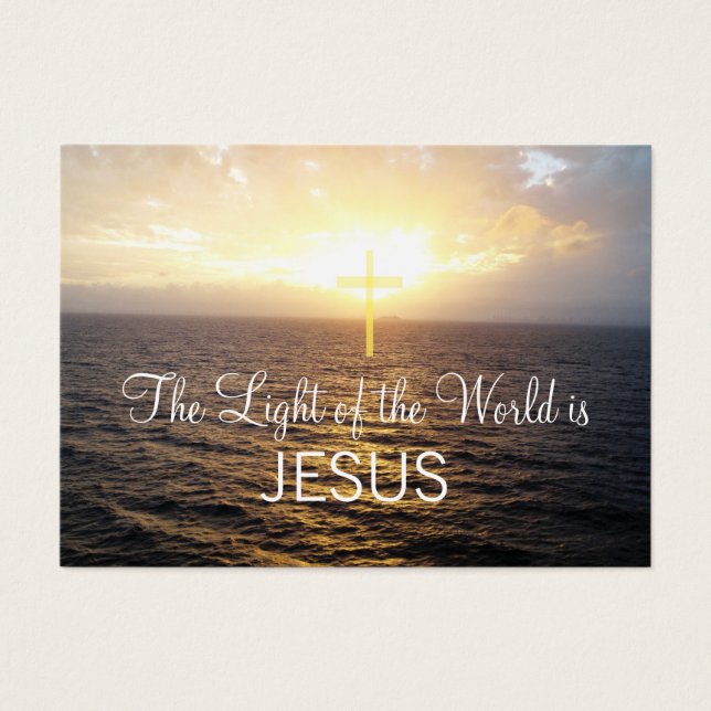 Het christendom Jezus Christus verspreidde het woo Visitekaartjes (Voorkant)