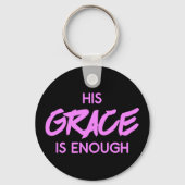 Het christendom kan zijn genade niet genoeg vinden sleutelhanger (Achterkant)