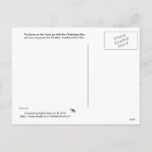 Het Christmas Star Song Briefkaart (Achterkant)