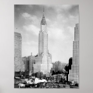 Het Chrysler-gebouw - NYC - Circa 1930 Poster