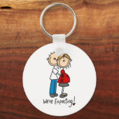 Het cijfer van de kruk wij verwachten sleutelhanger (Voorkant)