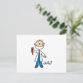 Het Cijfer van de Stok van de tandarts Briefkaart (Staand voorkant)