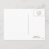 Het Cijfer van de Stok van het Meisje van Feestdagenkaart (Achterkant)