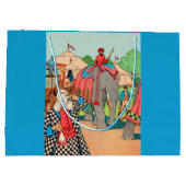 Het circus komt naar de stad groot cadeauzakje (Achterkant)