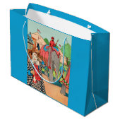 Het circus komt naar de stad groot cadeauzakje (Achterkant Gekanteld)