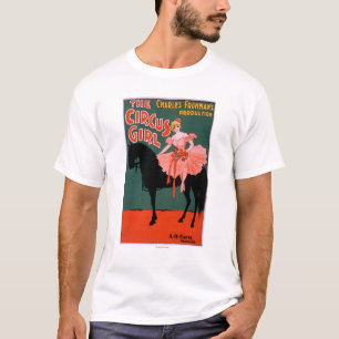 Het circusmeisje - Vrouw op paardentheatrisch T-shirt