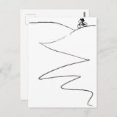 Het Cirkelen van de Fiets van de berg het Briefkaart (Voorkant / Achterkant)