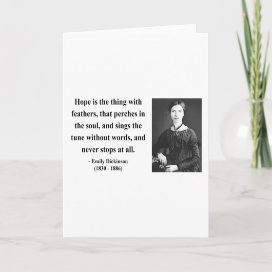 Het Citaat 1B van Emily Dickinson Kaart (Voorkant)