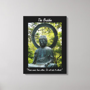 Het citaat Boeddha-met Canvas Afdruk