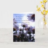 Het Citaat Daisy Floral van de eeuwigheid Kaart (Gele Bloem)
