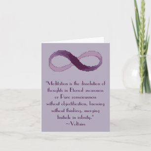 Het Citaat Notecard van de Oneindigheid van de Kaart